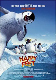 《欢乐企鹅舞》(HappyFeet)电影海报赏析 #采集大赛#