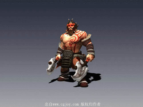 韩国动画师动作合集16 男 双斧 战士 ...