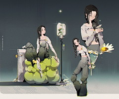 光芒克采集到画师_xinyue xu
