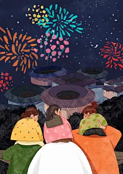 在土楼系列插画