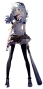 Kiana Kaslana : Kiana is the main character of Guns Girl - School Day Z. She is voiced by Rie Kugimiya. Note: She was voiced by Kana Asumi (Ver1.3)