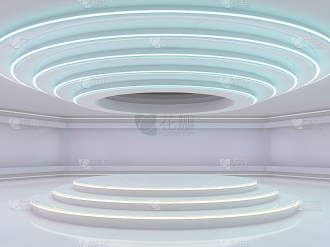 抽象的现代建筑背景。3 d