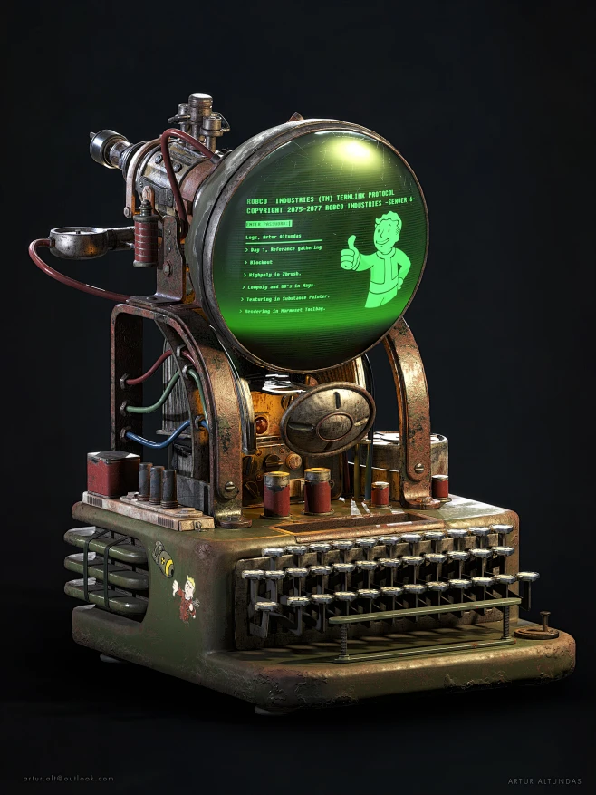 'Improvised Terminal' from Fallout-花瓣网