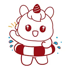 马宝宝表情包卡通插画线稿72-78