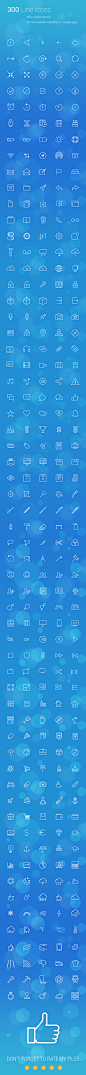300 Line Icons on Behance