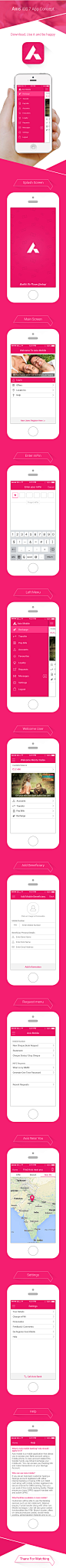 Axis mobile app iOS 7 Concept : Axis bank iOS 7 app concept.