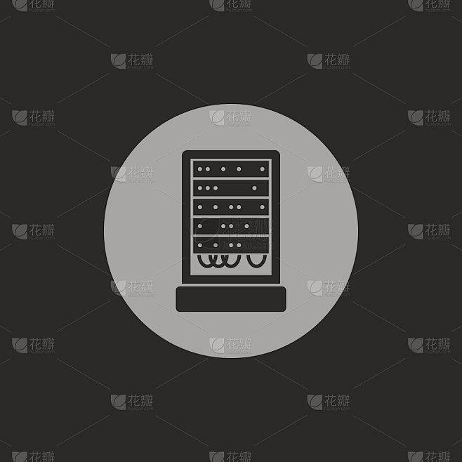 服务器机柜矢量图标素材-花瓣网