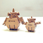 班门乐府 原创木质玩具 木儡系列 大饼机器人（大小号） 设计 新款 2013