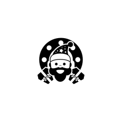 圣诞老人和圣诞花环图标 iconpng.com #Web# #UI# #素材#