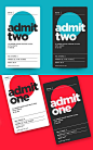 活动门票承认卡设计#admission #admit