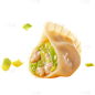 冬至实景水饺切开元素