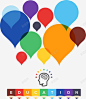 卡通气球人脑点子 页面网页 平面电商 创意素材