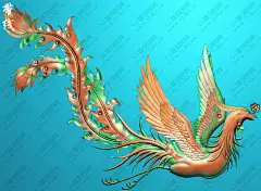 DF-056单只凤凰精雕图灰度图.jpg