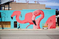 INS博主们经常发的涂鸦网红墙都在哪？火烈鸟墙

坐标：芝加哥

拥有超模般大长腿的火烈鸟近两年可是时尚界的名副其实的“网红”了。在芝加哥的街道上，就有这么一面绘有火烈鸟的涂鸦墙，粉红色的火烈鸟在蓝色的墙面上栩栩如生。