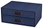 Big so Sutton 2-Drawer File, Canvas, Blue transitional-storage-bins-and-boxes@北坤人素材