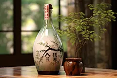 酒杯酒水陶古代瓷酒瓶白酒清酒图片摄影图