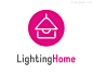 标志说明：家居照明logo的设计是将灯和房子进行结合。