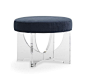 accent stool next to bath tub CLAUDIA PULL-UP STOOL<BR>[available online and in stores]