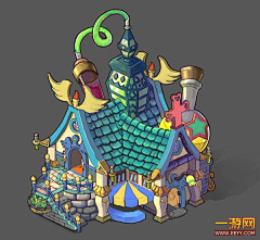 Aprilchen采集到Q版建筑