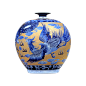 中式文物花瓶—木小白