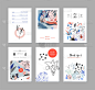 Creative universal artistic floral cards