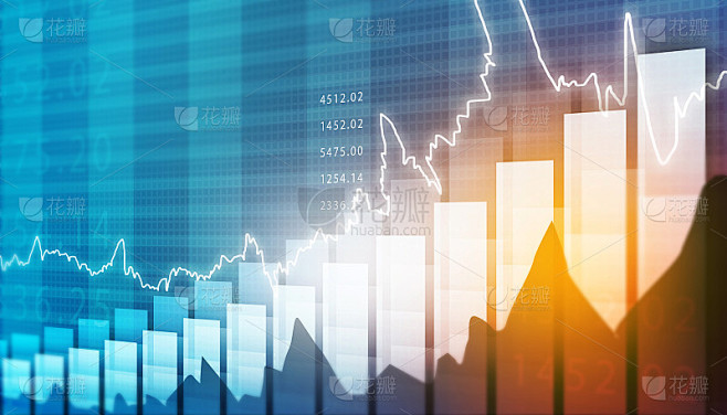 股票市场金融图背景
