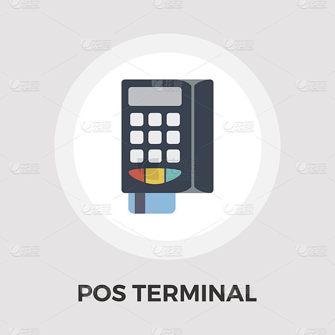POS终端平面图标