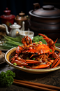 数字艺术食物餐饮美食香辣蟹创意摄影图片-众图网