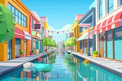 C4D电商展示场景设计图