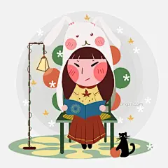 朗诵诗歌的清新小女孩插画图片大小2000x2000px 图片尺寸741.84 KB 来自PNG搜索网 pngss.com 免费免扣png素材下载！表演女孩插画#大白熊#卡通手绘#清新小女孩#手绘清新女孩#温馨场景#小黑猫#