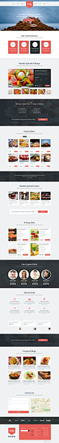 Foody Multipurpose Single Page Restaurant Template
