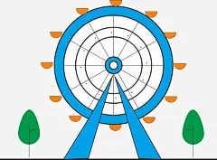 手绘摩天轮素材png免抠素材_新图网 https://ixintu.com 手绘 摩天轮 幸福 卡通