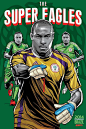 #2014巴西世界杯#32强插画版宣传海报创意设计（1）