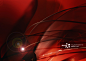 Abstract image of red cables and lights_创意图片