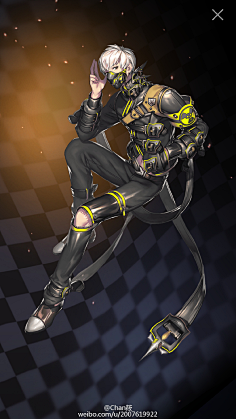 动漫人物全身男性坐姿