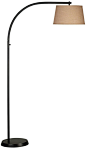 $208 Kenroy Sweep Oil-Rubbed Bronze Finish Arc Floor Lamp | LampsPlus.com (for family room in corner by chaise):