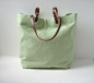 Spring Tote Bag Summer Linen Tote Bag in by IndependentReign