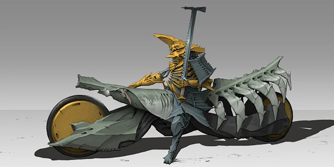 Skeleton Rider-花瓣网