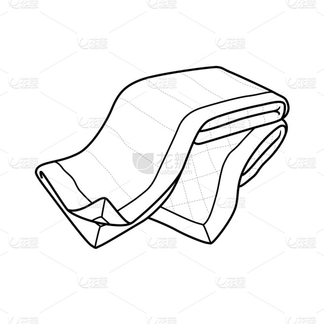 儿童,毯子,绘画插图,黑白图片,矢量,分...
