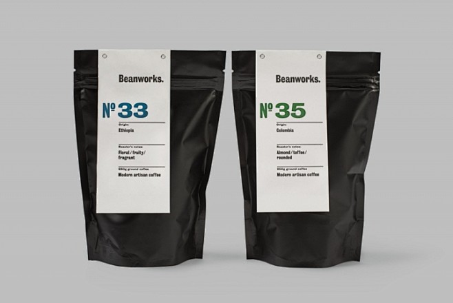 Beanworks英国咖啡品牌包装设计/...