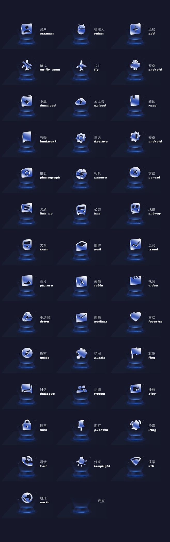 3D图标icon 25D图标 立体图标