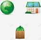 3款绿色能源标矢量图图标 UI图标 设计图片 免费下载 页面网页 平面电商 创意素材