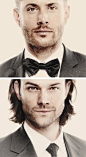 Jensen Ackles & Jared Padalecki ♥ <-----I don't even hardly recognize Jensen!!!! I think it's the stubble and the weird lighting.