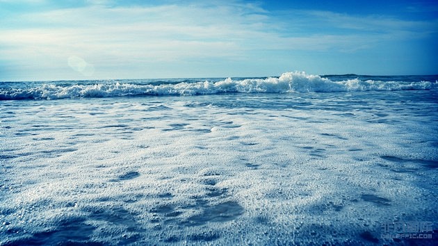 海边白色浪花高清图片下载-非凡图库