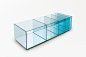 nendo: deep-sea collection for glas italia. low table or shelf