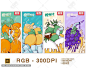 果汁创意插画海报