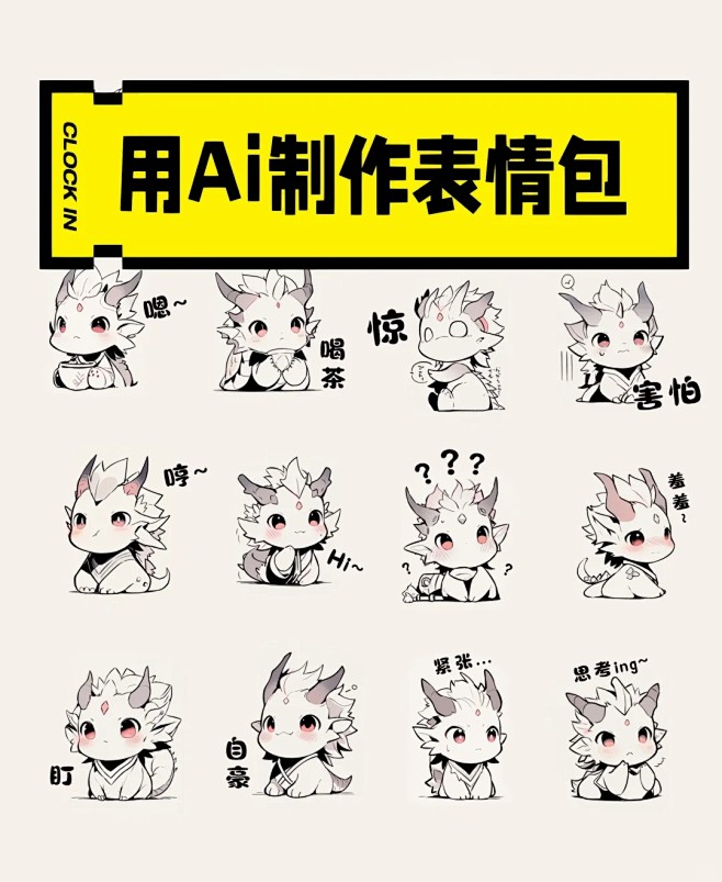用AI制作表情包 ip设计 表情包设计_1_在努力学画画了_来自小红书网页版