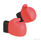 拳击手套3D图标 @到位啦UI素材 3D图标模型