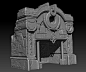 Norse Temple, Adam Anthony : Norse temple. I was influenced to make this after playing Darksiders. This is a ZBrush sculpt that started in Maya.