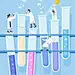实验研发生物工程疫苗药物医疗插画 医疗保健 健康诊断